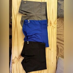 under armor size small spandex shorts 3 pairs